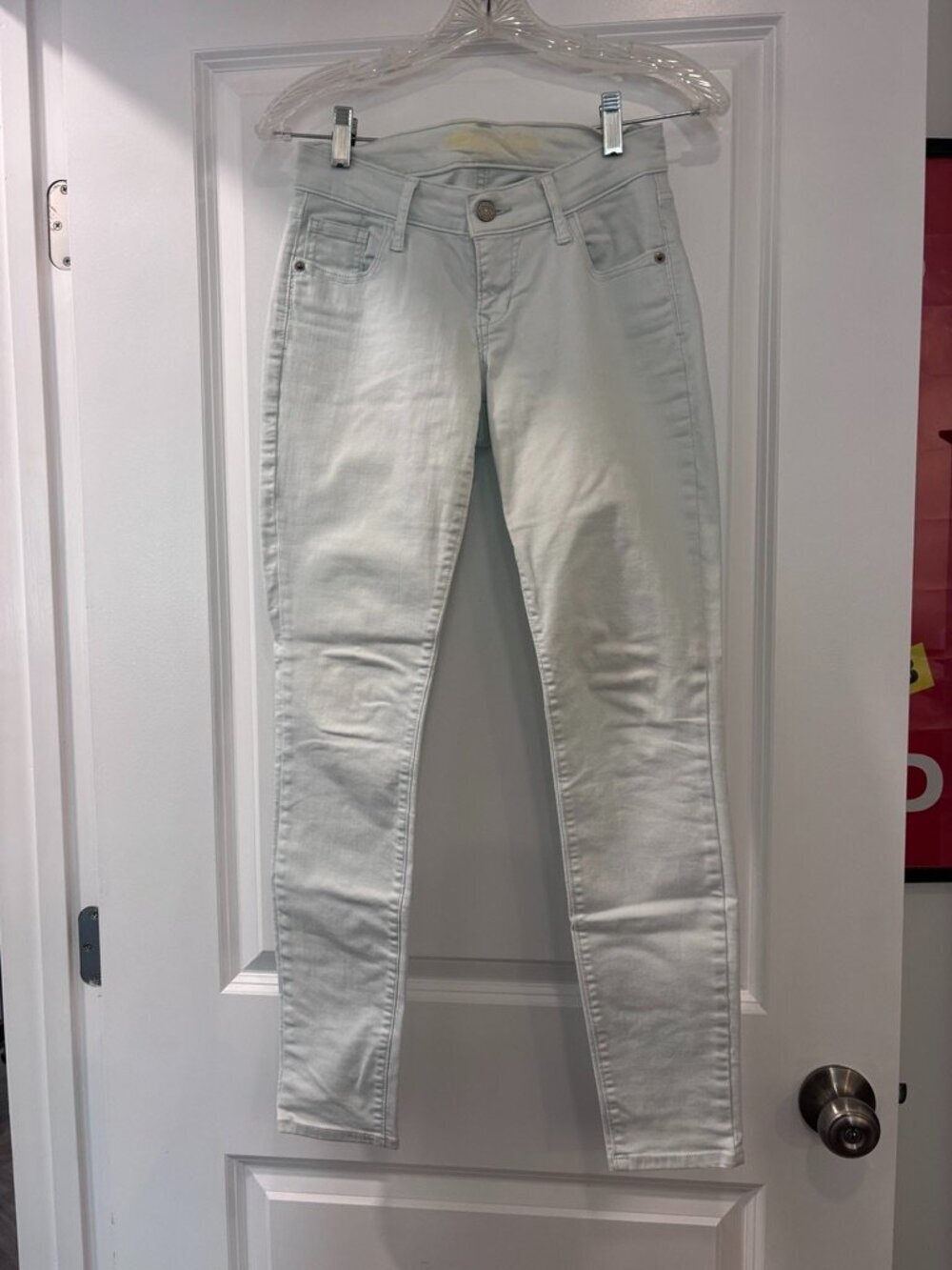 Old Navy Rockstar Super Skinny White Jeans